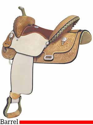 A Billy Cook barrel racing saddle, the Paycheck Supreme