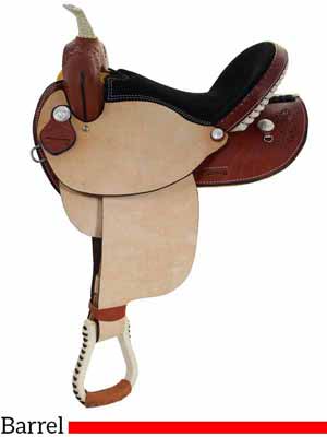 The Dakota Oak Leaf barrel saddle 301