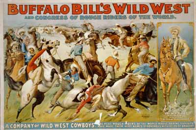 1930s Cowboy Steer Riding Western Poster 16x24 State Fair Rodeo 