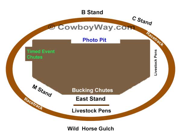 Frontier Park Diagram, Cheyenne, WY Frontier Park Diagram, Cheyenne, WY