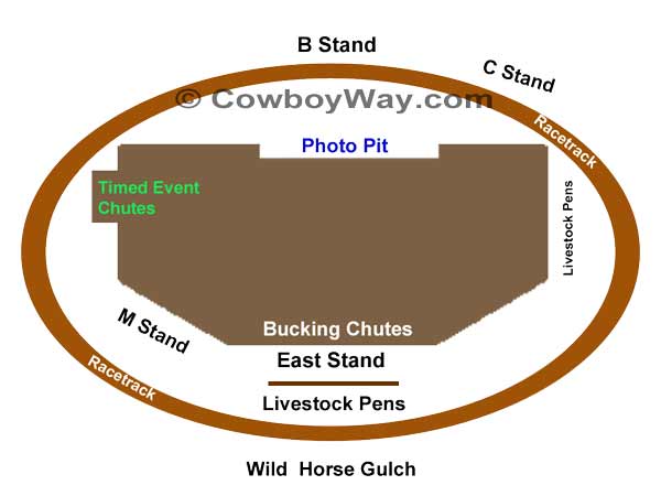 Frontier Park Diagram, Cheyenne, WY