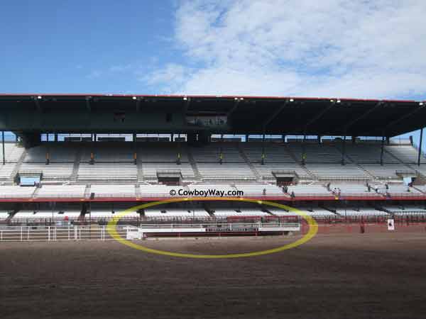 Photo pit at Cheyenne Frontier Days, Cheyenne, WY Photo pit at Cheyenne Frontier Days, Cheyenne, WY