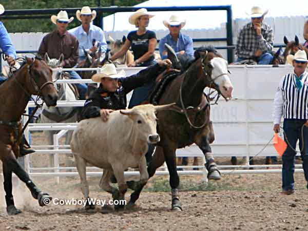 Steer wrestler Kyle Whitaker, Chambers, NE