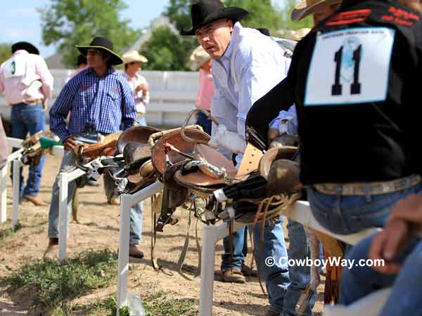 Wild horse race teams at Cheyenne Frontier Days Wild horse race teams at Cheyenne Frontier Days
