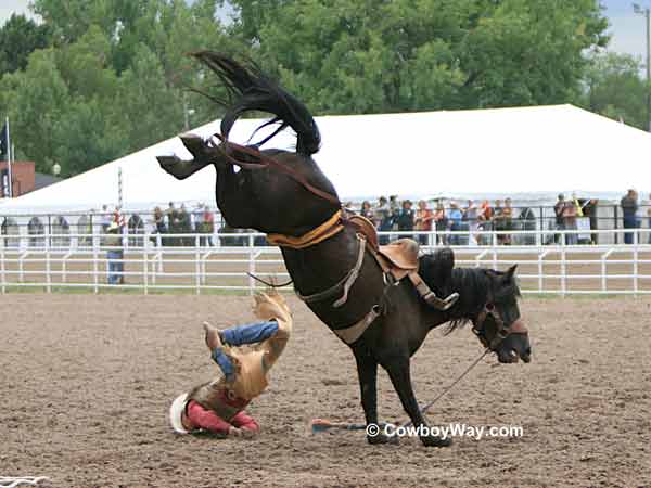 Ryan MacKenzie takes the 
rough way off of Deadwood