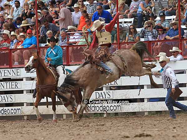 Saddle bronc riding