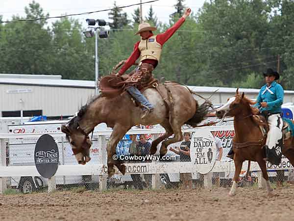 Saddle bronc rider