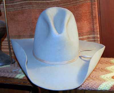 A felt cowboy hat