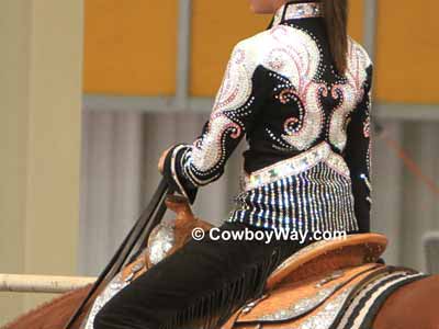 Women's M 3638 browns western pleasure rail zip show shirt  horsemanship showmanship horse show shirt jacket