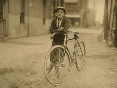 A messenger boy, also called a courier