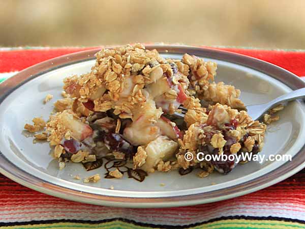 Apple salad on a plate