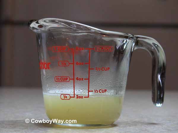 BananaLiquid04 Banana liquid reduced to 1/4 cup