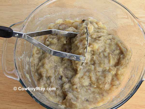 Mashed bananas Mashed bananas
