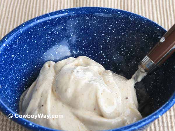 Blended frozen bananas ready to eat