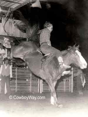 Bareback bronc Red Ink