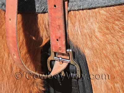 Close up of the Weave Smart cinch buckle