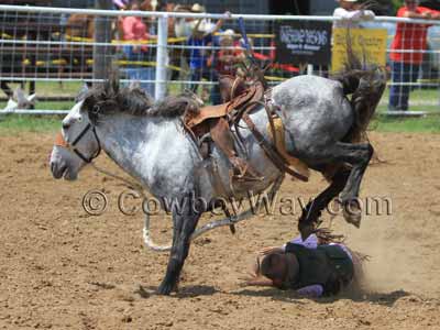 Horse rider wearing a safety vest