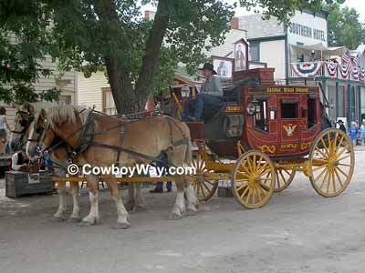Stage coach and a team of Belgian horses