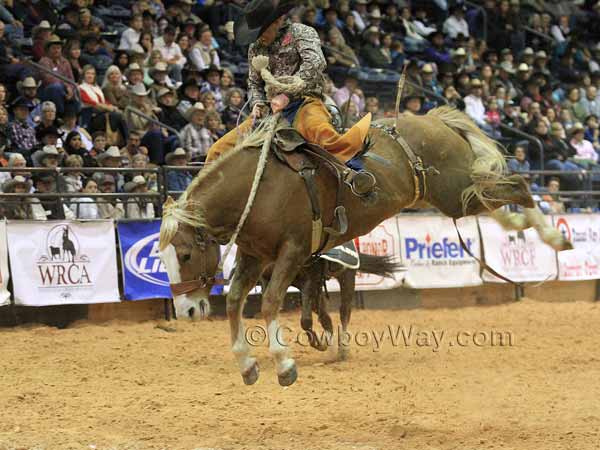 A ranch bronc rider