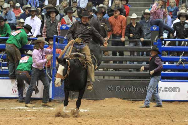 Ranch bronc rider Reece Clark