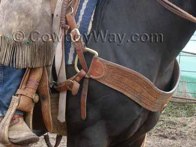Heavy Duty Hand Tooled Leather Horse Tripping Collar Breast Collar Breast Plate 