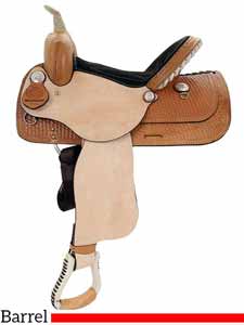 American Saddlery's lightweight Denero barrel racing saddle weighs 25 pounds