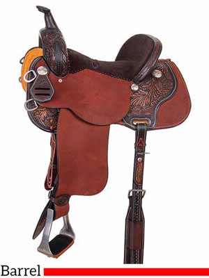 The Reinsman Sleepy Sunflower, Sharon Camarillo BRX Barrel Saddle