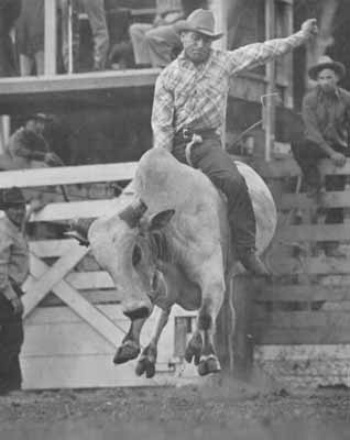 Earl W. Bascom bull riding