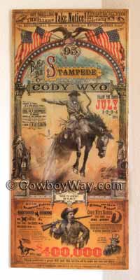 Bob Coronato rodeo poster, 2013