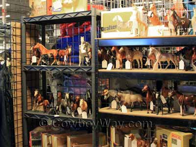 A collection of Breyer model horses for sale