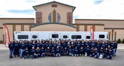 The team at Cimarron horse trailers