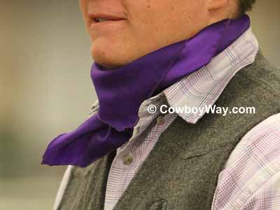 Purple cowboy wild rag