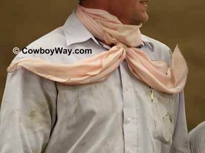 Cowboy wild rag with long tails