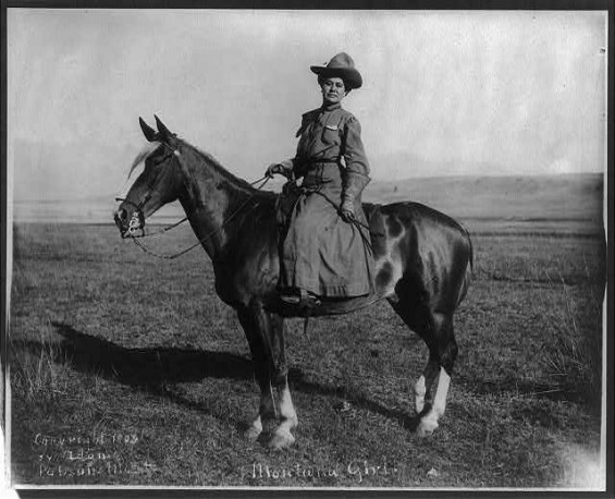 Unknown cowgirl in Montana