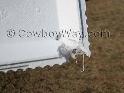 Styrofoam cooler damaged by acetone