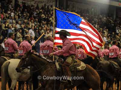 United States flag etiquette at a rodeo