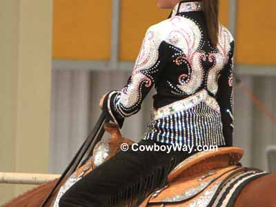 Horsemanship shirt in black and white