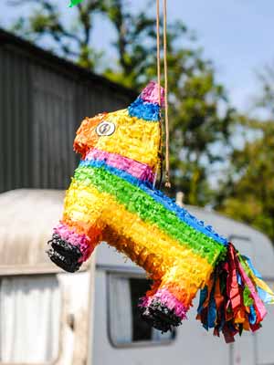 A horse pinata for a cowboy celebration