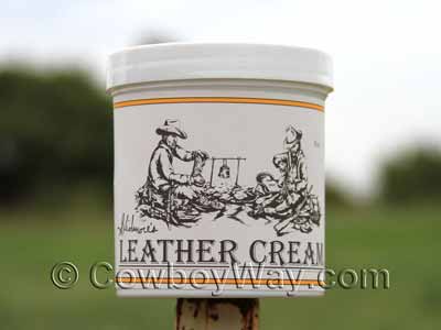 Skidmore's Leather Cream with the regular label