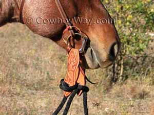 Slobber straps on reins