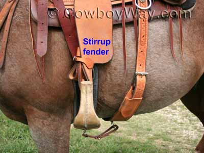 A turned Western stirrup