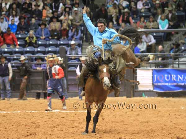 A ranch bronc rider