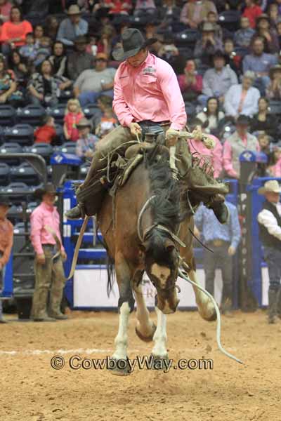 WRCA Ranch Bronc Riding 2014 - Bronc Rider Clayton Zibell