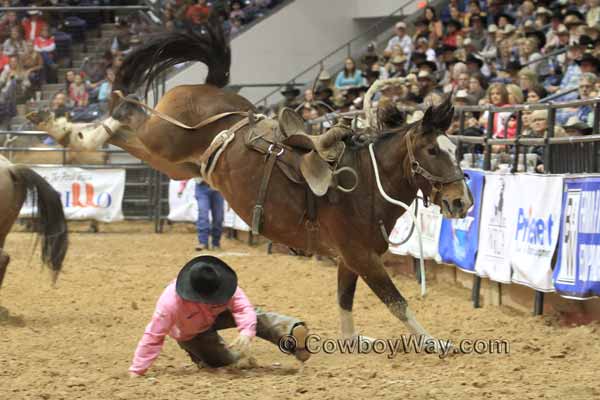 WRCA Ranch Bronc Riding 2014 - Bronc Rider Clayton Zibell