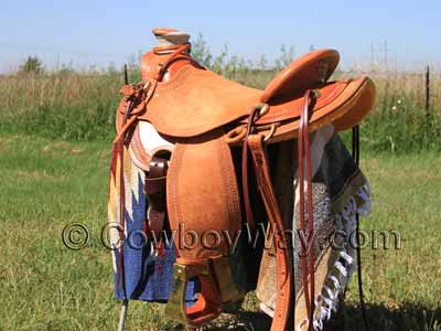 A custom made Wade saddle