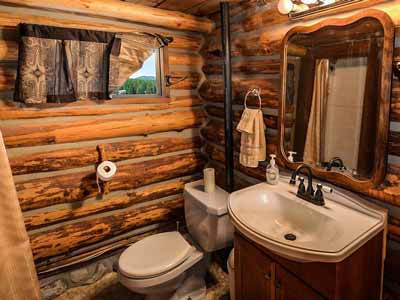 Matching towels in a Western bathroom