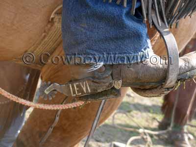 A customized Western spur