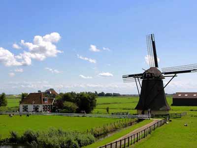 A large windmill for milling grain