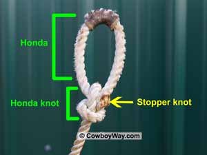 A honda knot and stopper knot