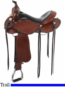 A lightweight trail saddle made by Cashel